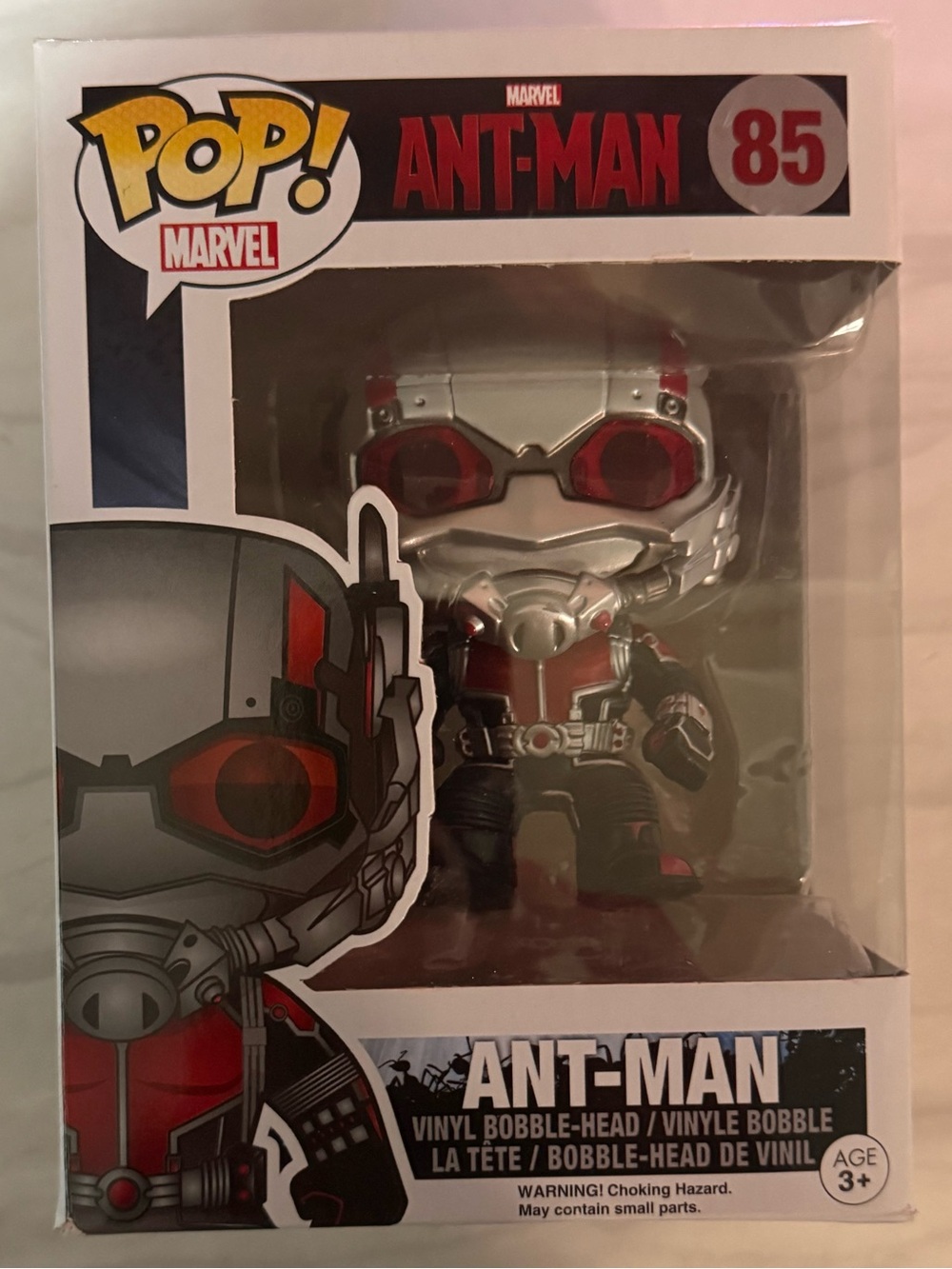 Funko Pop! Marvel Ant-Man #85 Vinyl Figure in Silver and Red